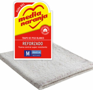 MEDIA NARANJA TRAPO PISO BLANCO CLASICO  48X60 CM