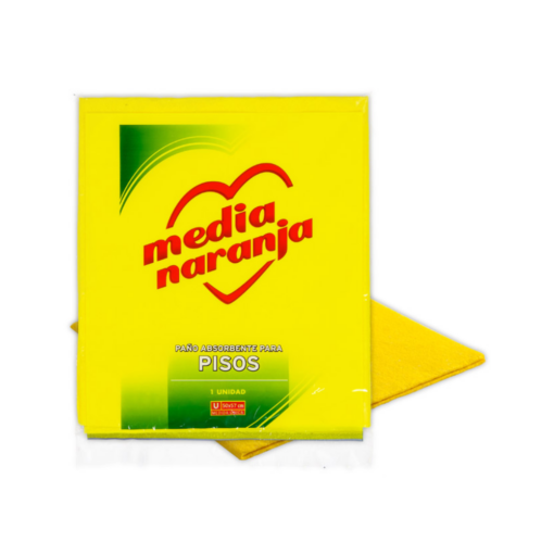 MEDIA NARANJA PAÑO DE PISO AMARILLO