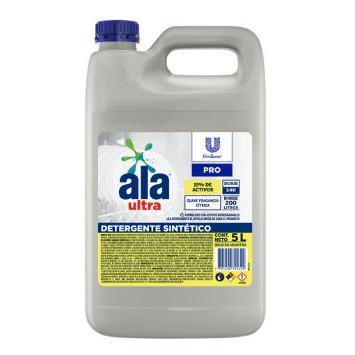 ALA DETERGENTE ULTRA "LIMÓN" X 5 LTS