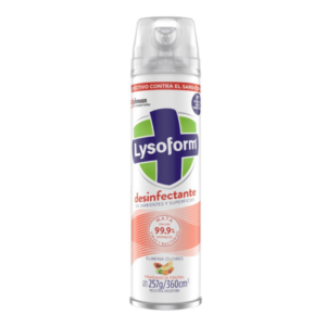 LYSOFORM DESINFECTANTE DE AMBIENTE AEROSOL "FRUTAL" x 360 CC.