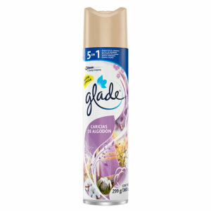 GLADE AROMATIZANTE DE AMBIENTE AEROSOL "CARICIAS DE ALGODÓN" x360 cc.