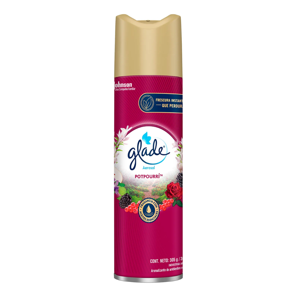 GLADE AROMATIZANTE DE AMBIENTE AEROSOL "POTPOURRI" x 360 CC.