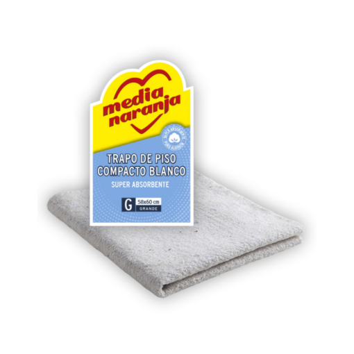 MEDIA NARANJA TRAPO PISO BLANCO GRANDE PROFESIONAL