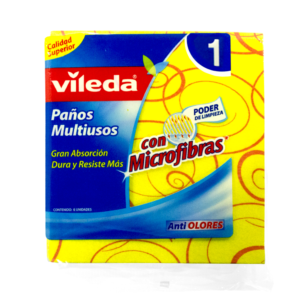 VILEDA PAÑO MULTIUSO CON MICROFIBRA X 1 UNIDAD