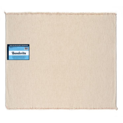 BANDERITA TRAPO PISO BLANCO PROFESIONAL 60 X 70 CM