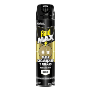 RAID MAX MATA CUCARACHAS Y ARAÑAS SIN OLOR AERO 360 cc.