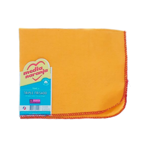 MEDIA NARANJA FRANELA TRIPLE FRISADO 45X50 cm.