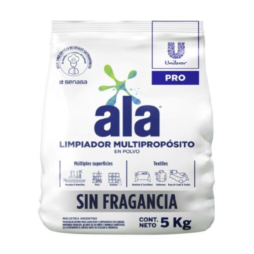 ALA JABON EN POLVO MULTIPROPOSITO SIN FRAGANCIA X 5 KG.