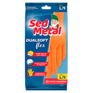 SED METAL GUANTES TALLE L "LATEX DUALSOFT"