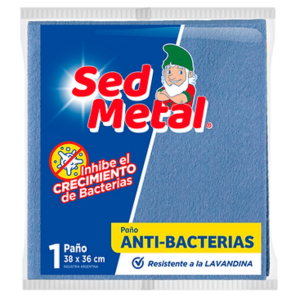 SED METAL PAÑO ANTI-BACTERIAS X 1 UNIDAD