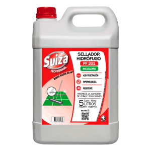 SUIZA SELLADOR HIDROFUGO INCOLORO PROFESIONAL 5LT.