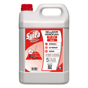 SUIZA SELLADOR HIDROFUGO ROJO  PROFESIONAL 5 LT.