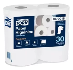TORK PAPEL HIGIENICO PREMIUM DOBLE HOJA BULTO 10X4X30MTS (HI70018)