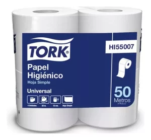 TORK PAPEL HIGIENICO PREMIUM HOJA SIMPLE BULTO 10X4X50 MTS (HI55007)
