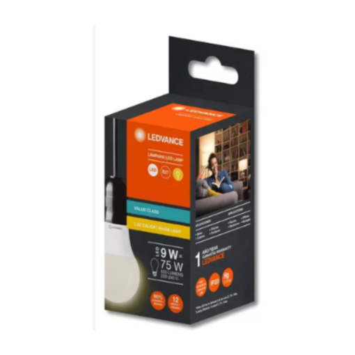 LEDVANCE LÁMPARA LED CÁLIDA  9W=75w VALUE CLASSIC