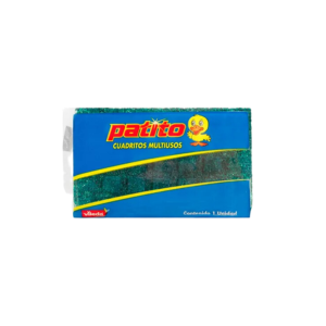 PATITO ESPONJA CUADRITOS MULTIUSO