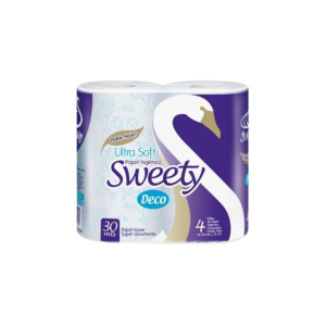 SWEETY BULTO PAPEL HIGIÉNICO BLANCO DOBLE HOJA 10X4X30MT
