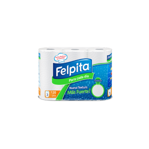 FELPITA BULTO ROLLO DE COCINA 10X3X40 X 120 PAÑOS