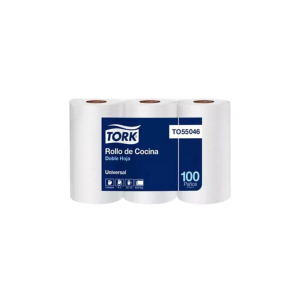 TORK BULTO ROLLO DE COCINA DOBLE HOJA 3X100 PAÑOS (TO55045)