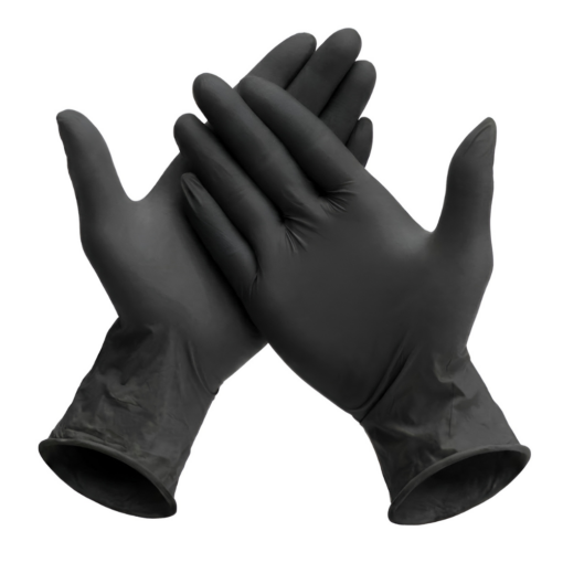 GUANTES NITRILO NEGROS TALLE L