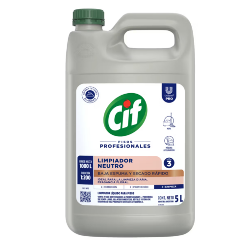 CIF LIMPIADOR NEUTRO PARA PISOS X 5LT