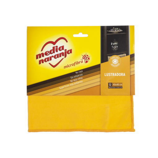 MEDIA NARANJA PAÑO MICROFIBRA LUSTRADORA