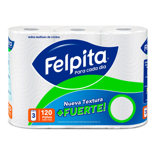 FELPITA BULTO ROLLO DE COCINA 10X3X40 X 120 PAÑOS