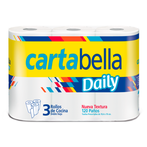 CARTABELLA BULTO ROLLO DE COCINA 10X3X40 X 120 PAÑOS