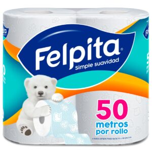 FELPITA PAPEL HIGIÉNICO BLANCO SIMPLE HOJA BULTO 10X4X50MT