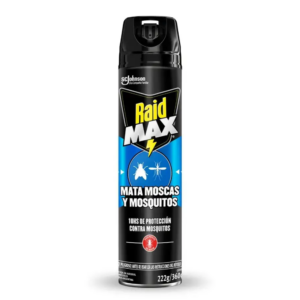 RAID AEROSOL MAX MATA MOSCAS Y MOSQUITOS  X 360ML