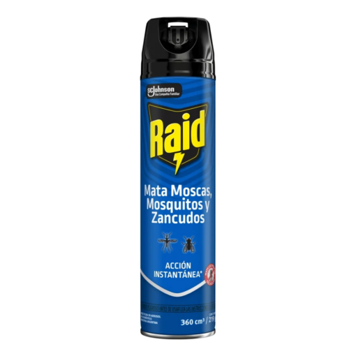 RAID AEROSOL MATA MOSCAS Y MOSQUITOS X 360ML
