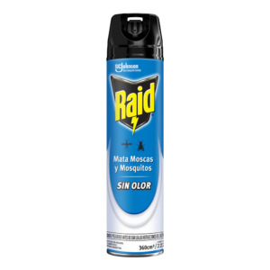 RAID AEROSOL SIN OLOR MATA MOSCAS Y MOSQUTOS  X 360ML