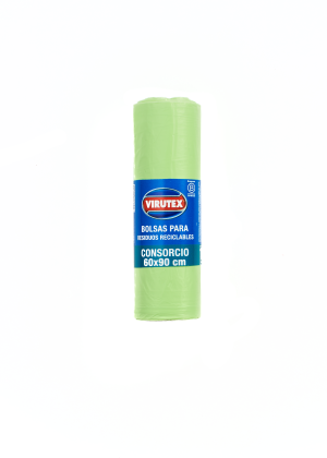 VIRUTEX BOLSA ROLLO VERDE CONSORCIO 60X90X10 UNIDADES