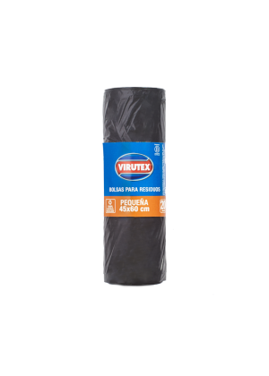 VIRUTEX BOLSA ROLLO BIO NEGRA 45X60X20 UNIDADES