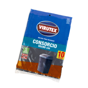 VIRUTEX BOLSA PLANA CONSORCIO 60X90X10 UNIDADES