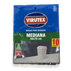 VIRUTEX BOLSA PLANA MEDIANA 50X70X10 UNIDADES