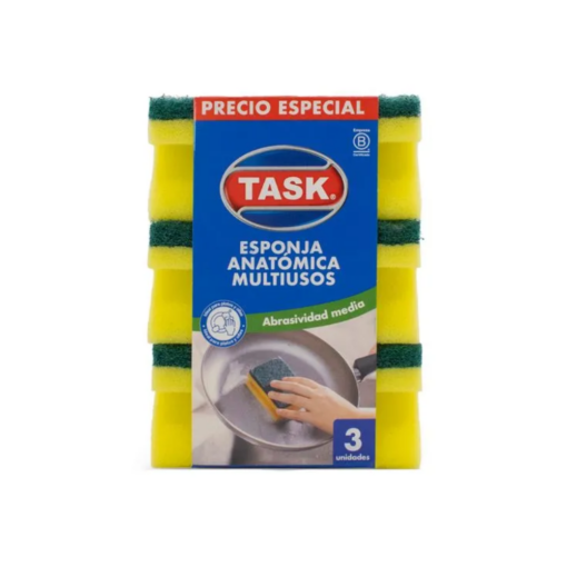 TASK PACK ESPONJA SALVA UÑAS 2+1
