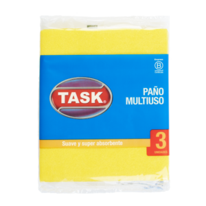 TASK PAÑO MULTIUSO AMARILLO X 3UNIDADES