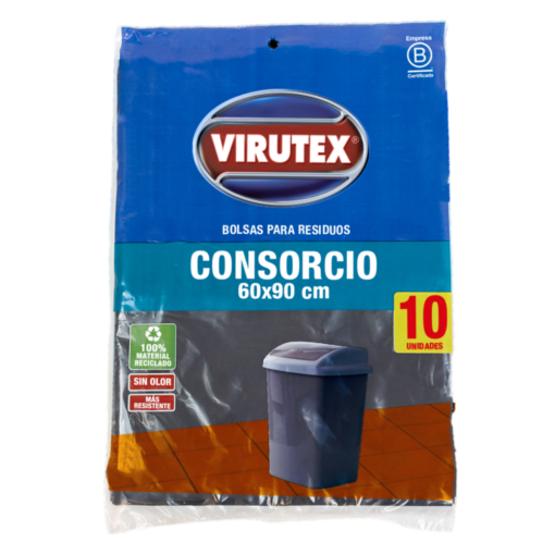 VIRUTEX BOLSA PLANA CONSORCIO 60X90X10 UNIDADES