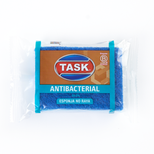 TASK ESPONJA LISA TRICAPA NO RAYA ANTIBACTERIAL