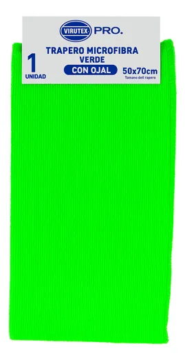 VIRUTEX PRO TRAPERO C/OJAL VERDE 50X70CM