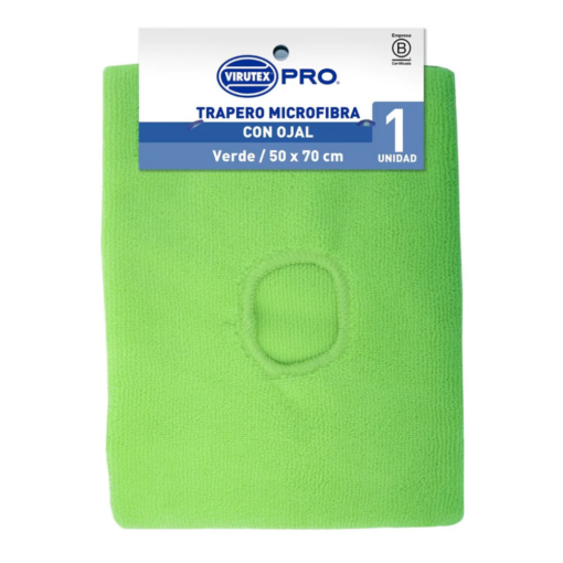 VIRUTEX PRO TRAPERO C/OJAL VERDE 50X70CM