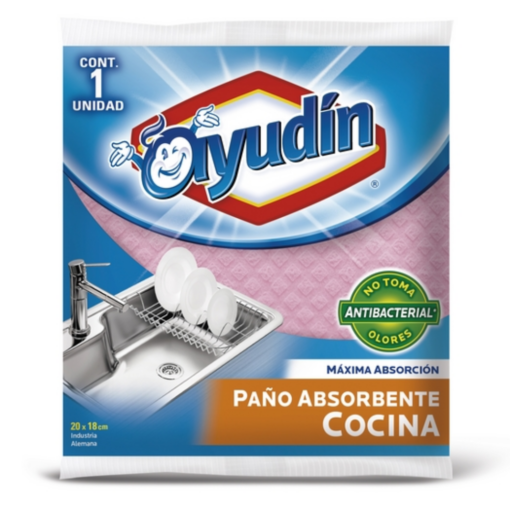 AYUDIN ESPONJA FIBRA BAÑO Y COCINA 14X7 CM