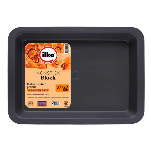 1102520 ILKO MOLDE ASADERA 37X27CM NON STICK NEGRO