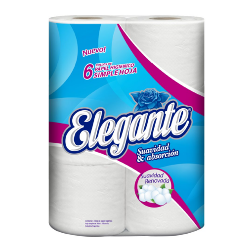 ELEGANTE PAPEL HIGIENICO .S/H 12X6X30 MT.